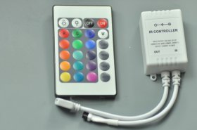 24 Keys LED RGB Controller with IR Remote For RGB 5050/3528 Strip Light Control
