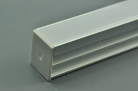 Waterproof LED Floor Channel Aluminum LED Profile(WxH):12.2 mm x 20.1 mm 1 meter (39.4inch) Diffuser 3mm thickness